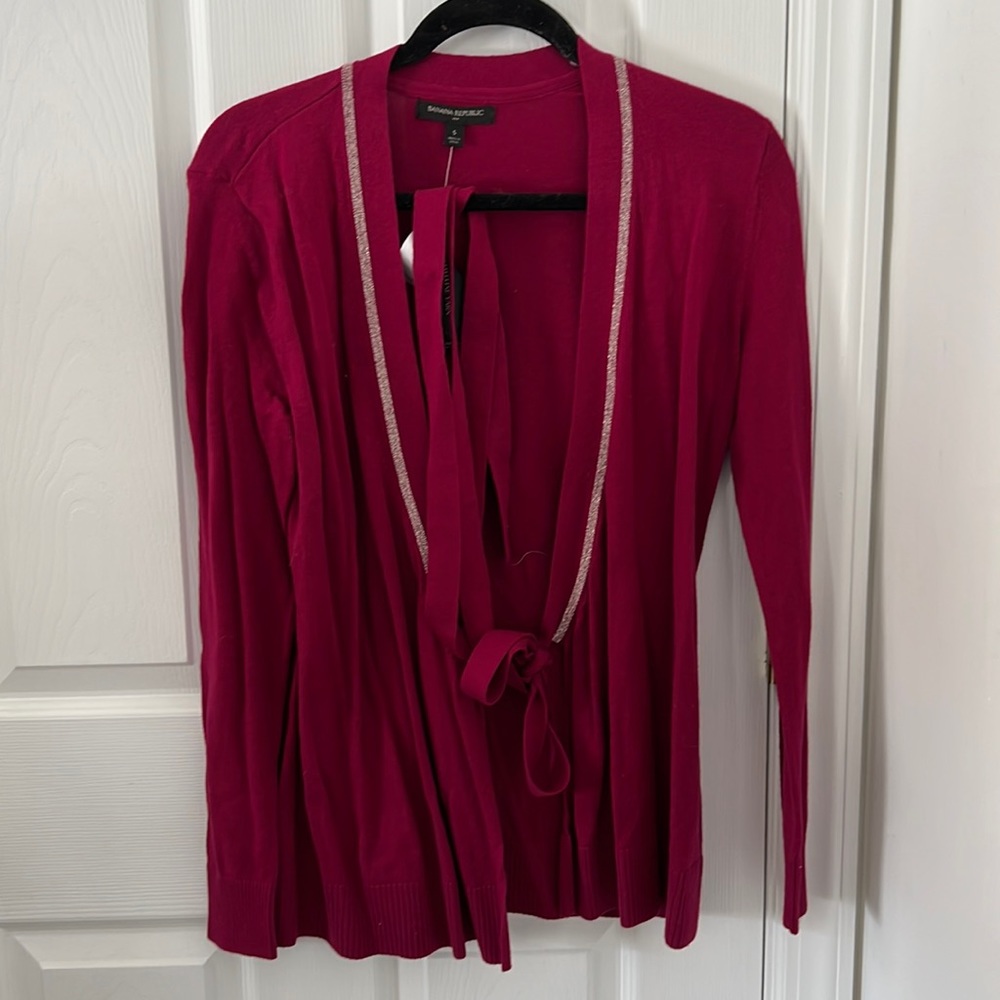 Raspberry Banana Republic sweater
